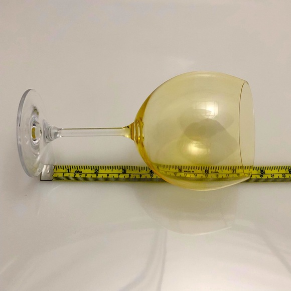 3 Mix & Match globe wine cups. Red, yellow, amber. - Picture 4 of 6